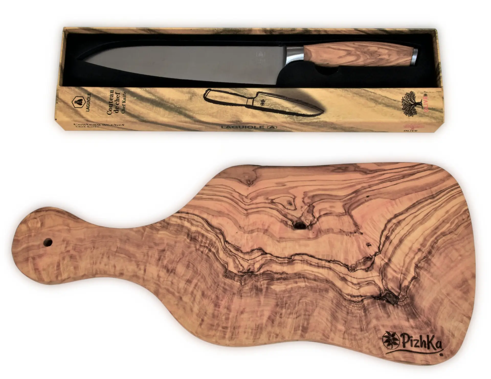 Tabla pequeña con Asa en madera de olivo